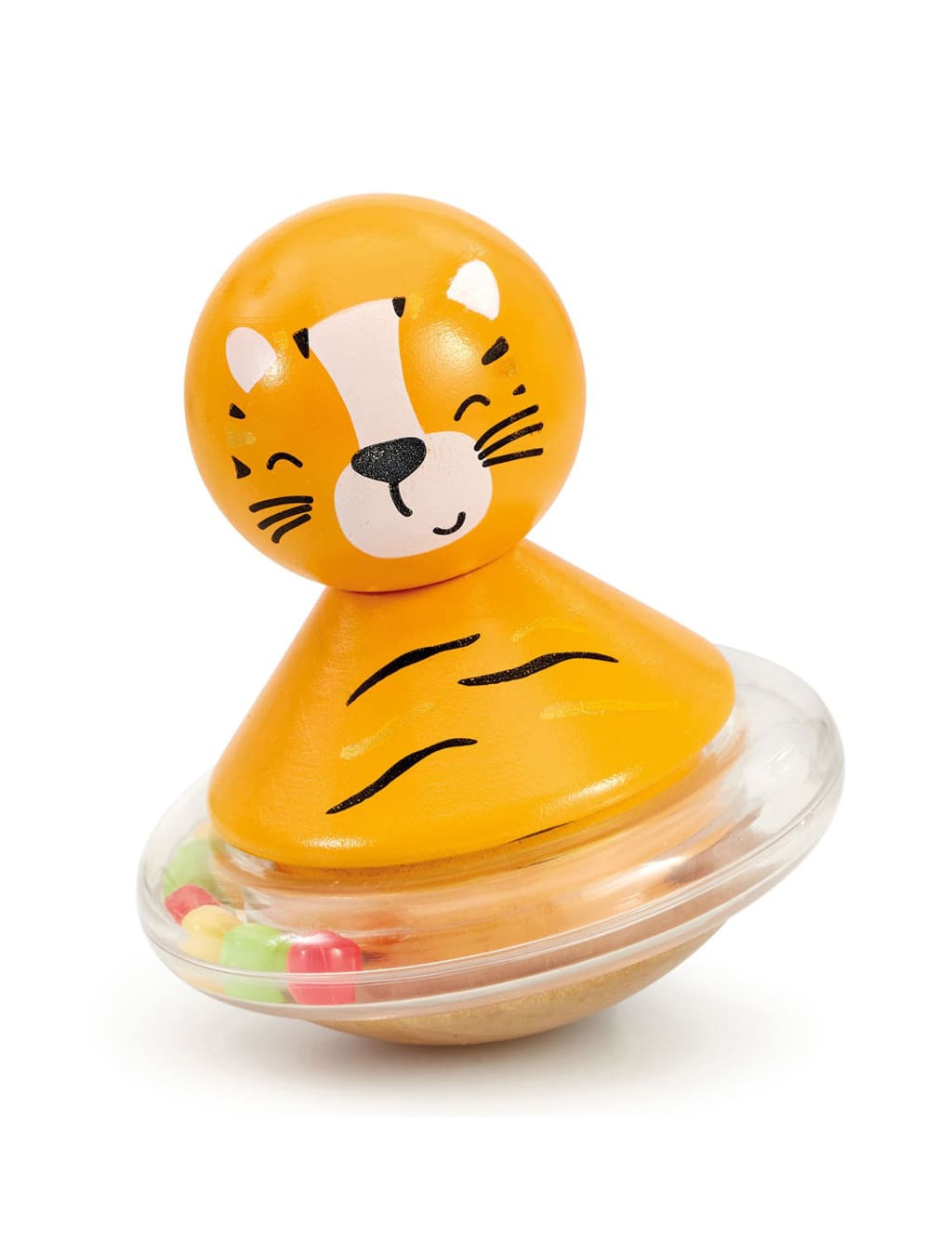 Wooden Roly Poly Tiger Toy (6 Mths-3 Yrs) 2 of 3