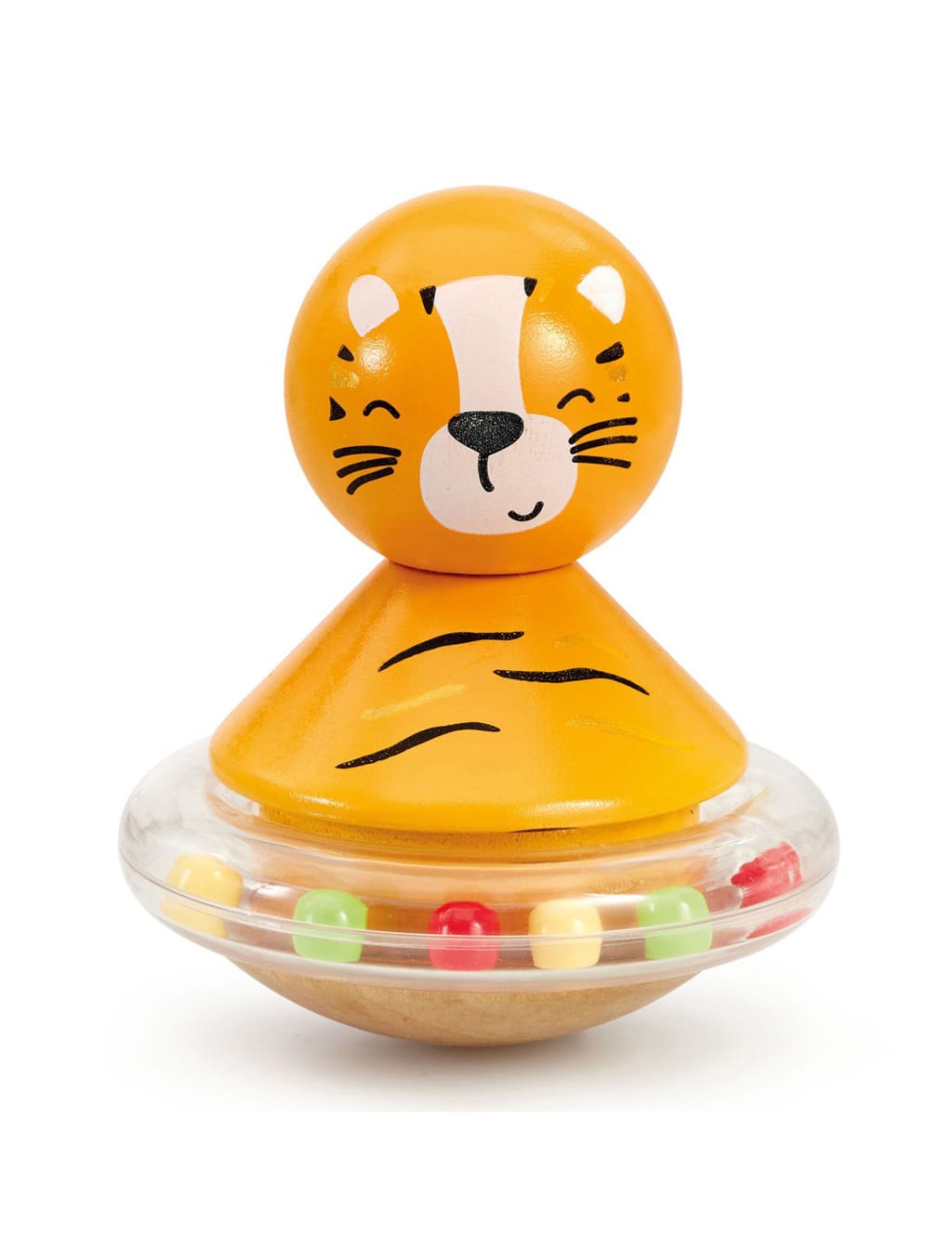 Wooden Roly Poly Tiger Toy (6 Mths-3 Yrs) 3 of 3
