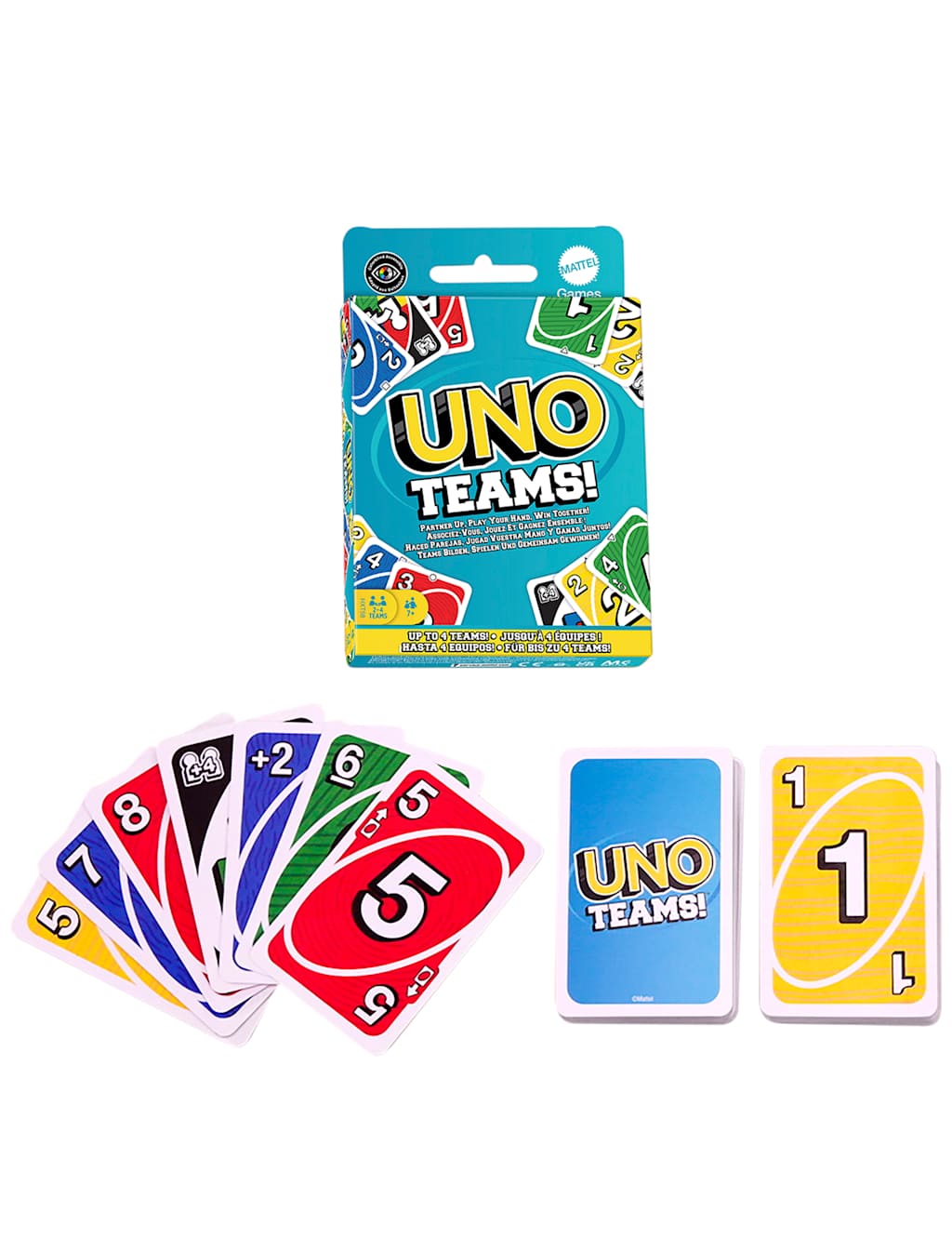 Uno Teams Family Card Game (7+ Yrs) 2 of 6