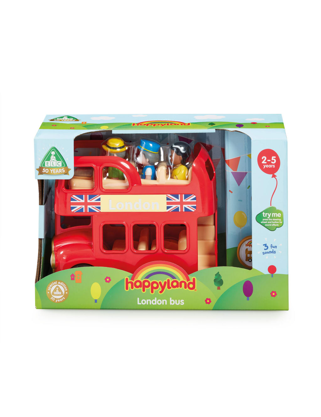 Elc happyland london bus playset best sale