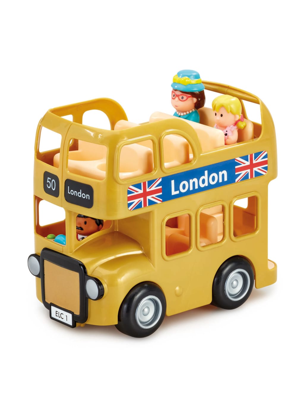 Happyland Gold London Bus Toy 2 Yrs Early Learning Centre M S