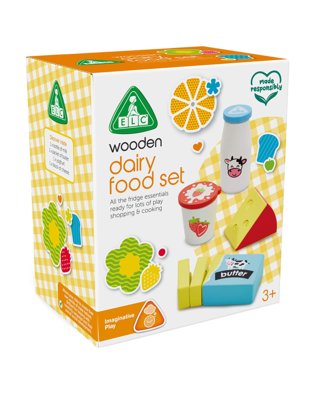 Wooden Dairy Food Set 3 Yrs Early Learning Centre M S