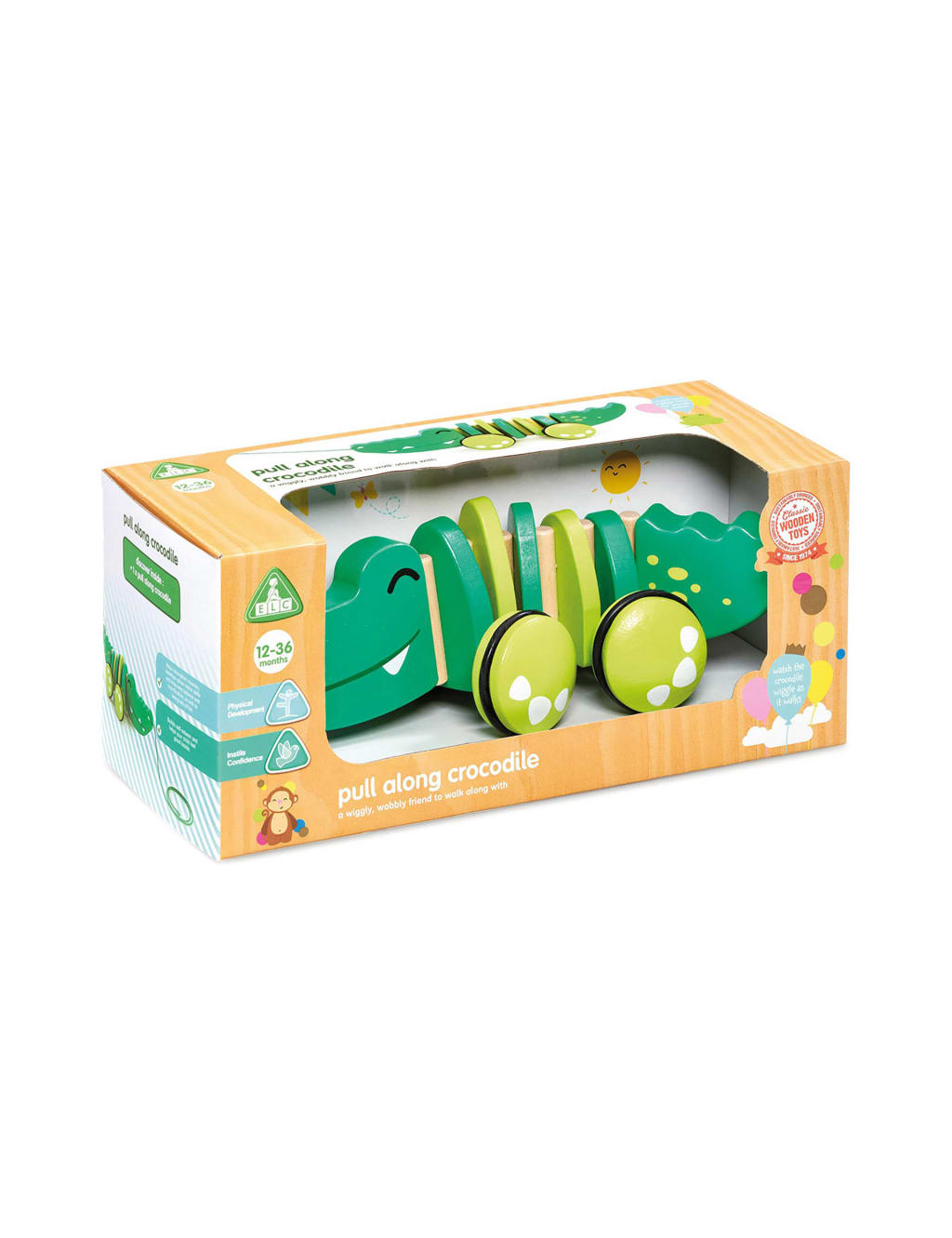 Wooden Pull Along Crocodile 1 3 Yrs Early Learning Centre M S