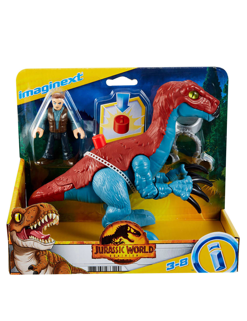 Jurassic World Figure Set 3 8 Yrs