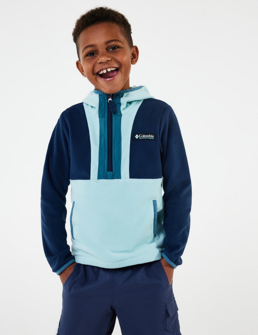 Boys half zip fleece shop