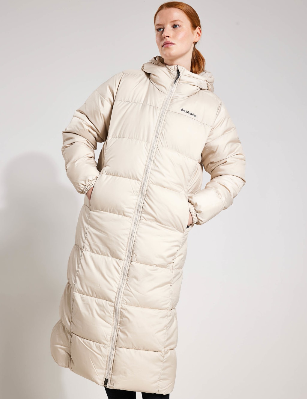 Longline white puffer jacket clearance