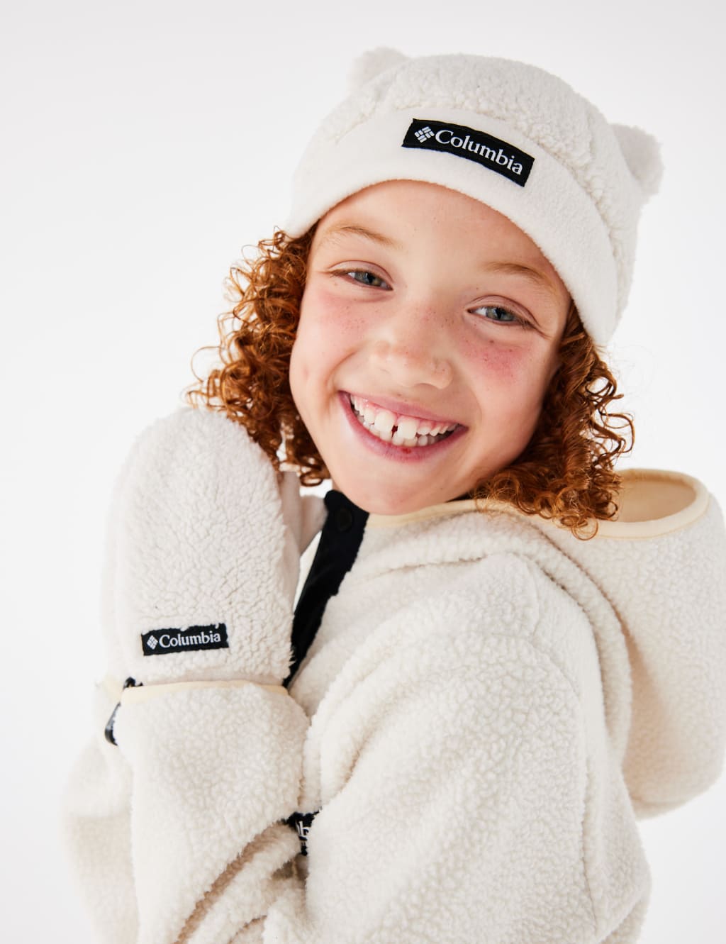 Toddler columbia hat and gloves top