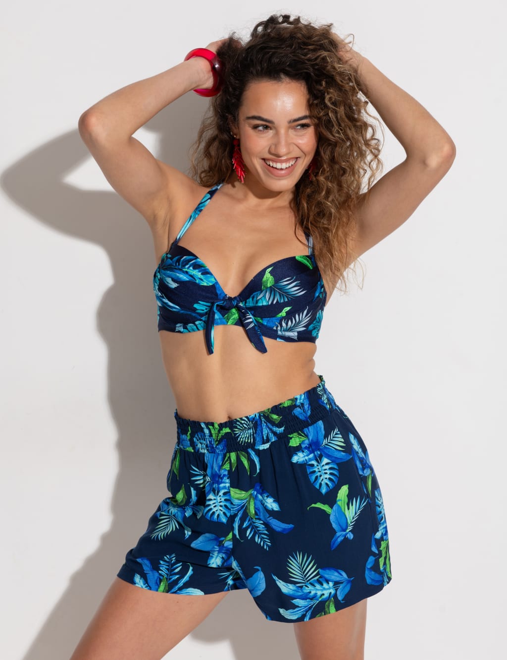 Beachwear shorts womens sales