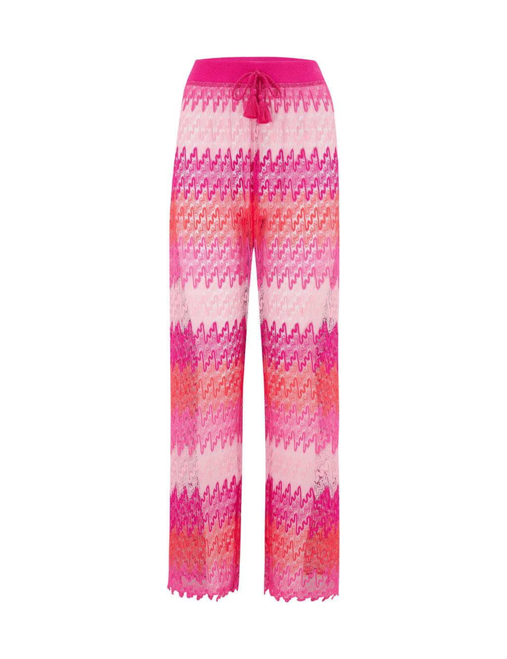 Colour Block Elasticated Waist Beach Trousers 2 of 5