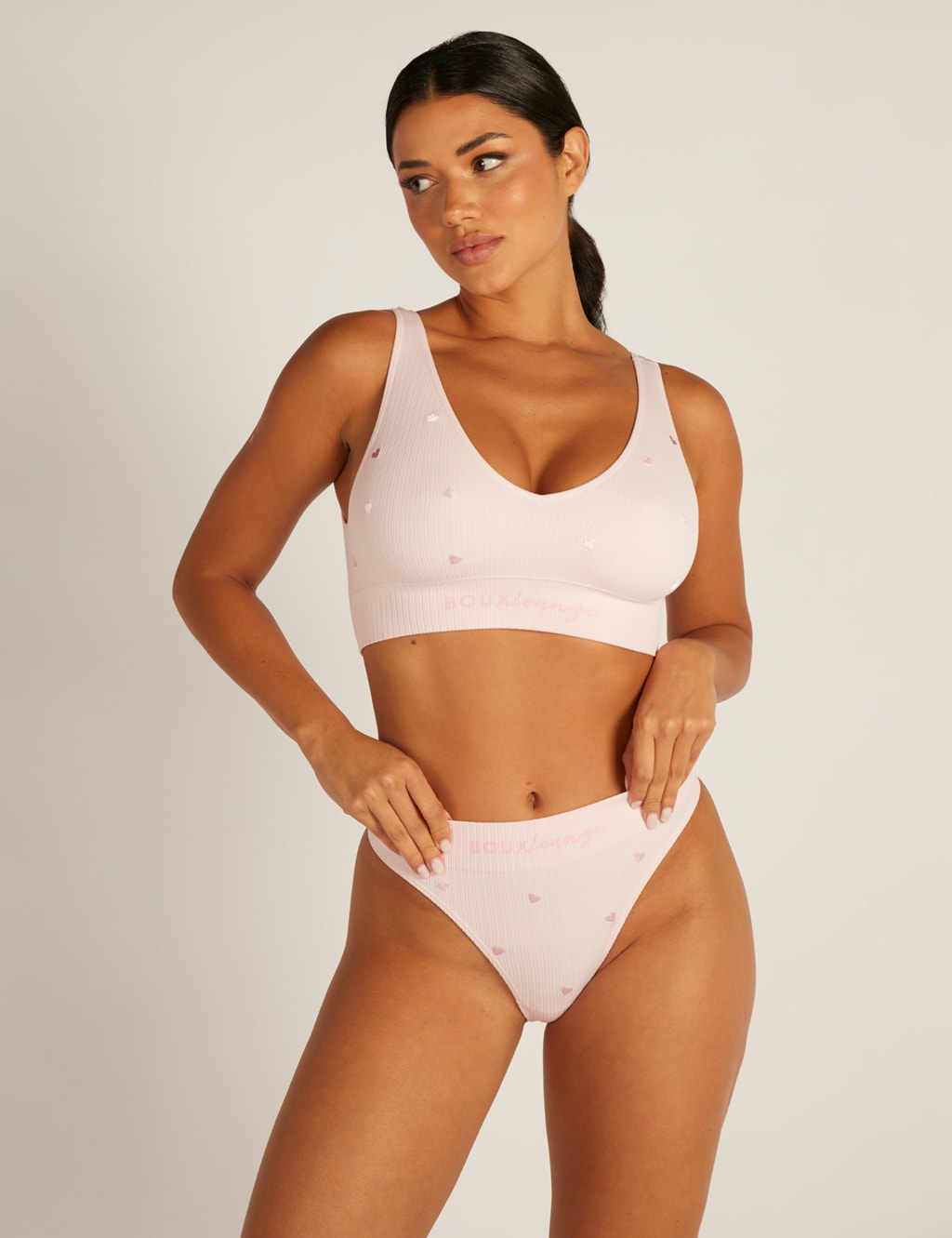 Heart Embroidered Thong 2 of 3