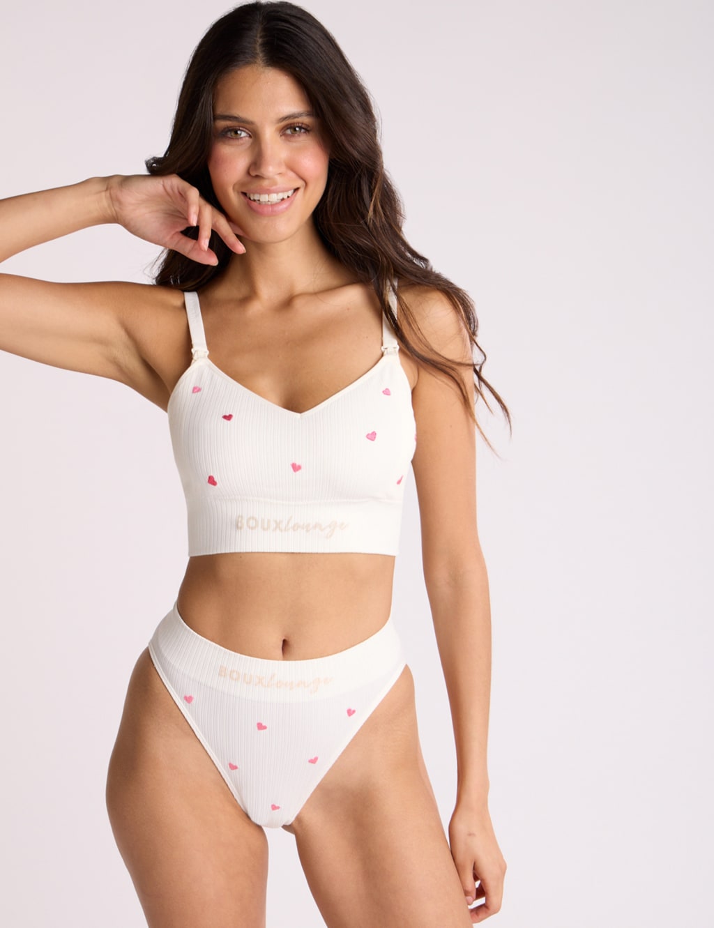 Heart Ribbed Full Briefs | Boux Avenue | M&S