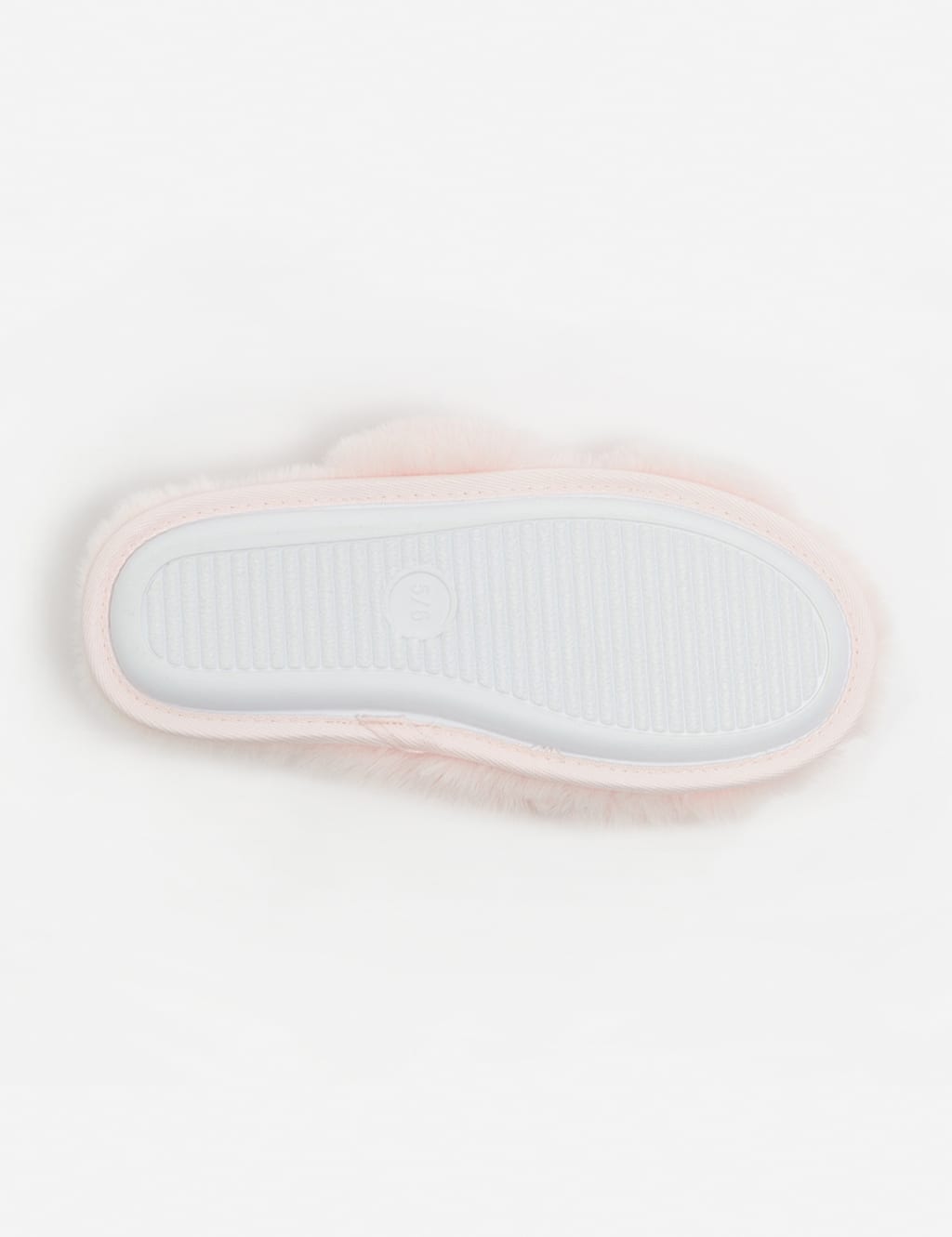 Faux Fur Crossover Slider Slippers 5 of 5