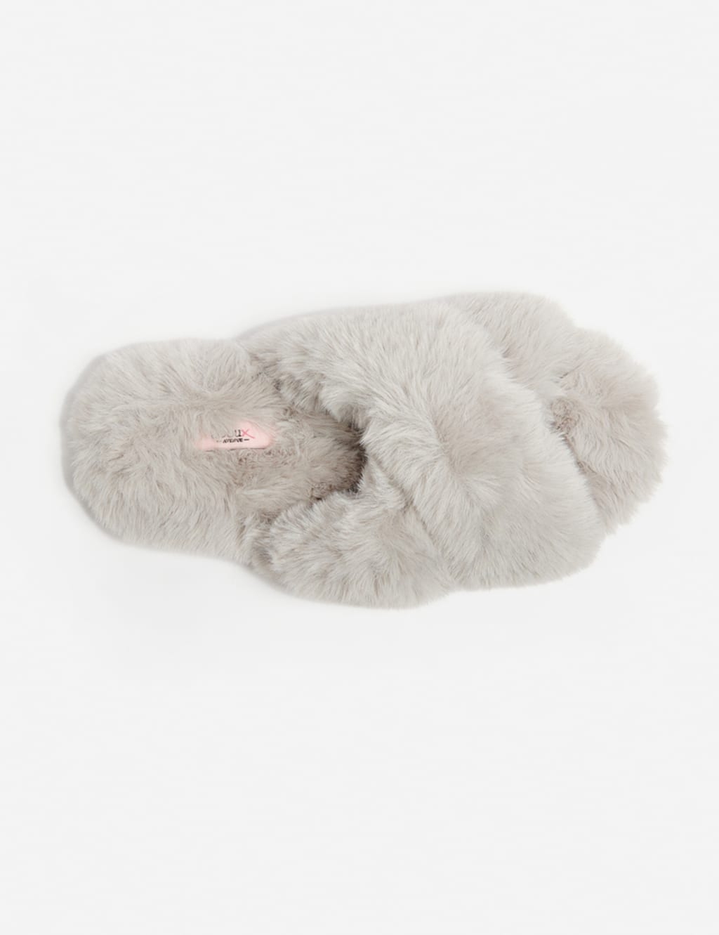 Faux Fur Crossover Slider Slippers 4 of 5