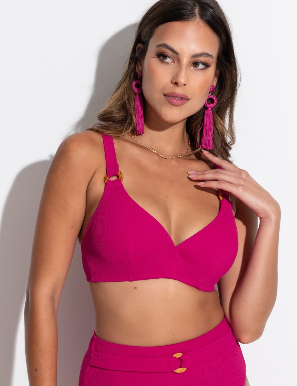 Cali Wired Ring Detail Bikini Top 1 of 7