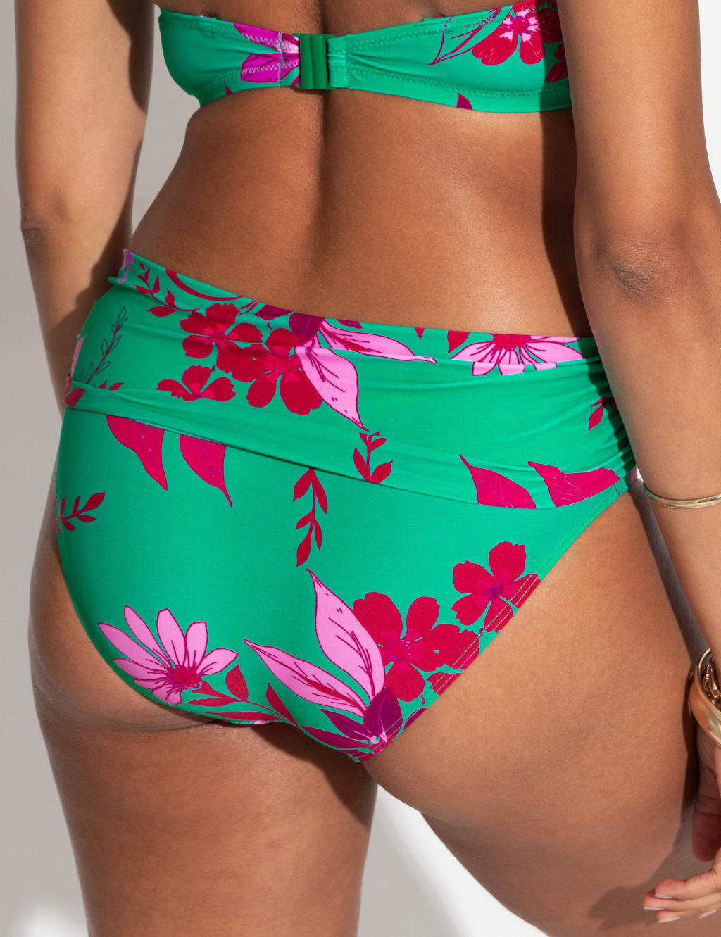 Free Spirit Floral Roll Top Bikini Bottoms 4 of 6