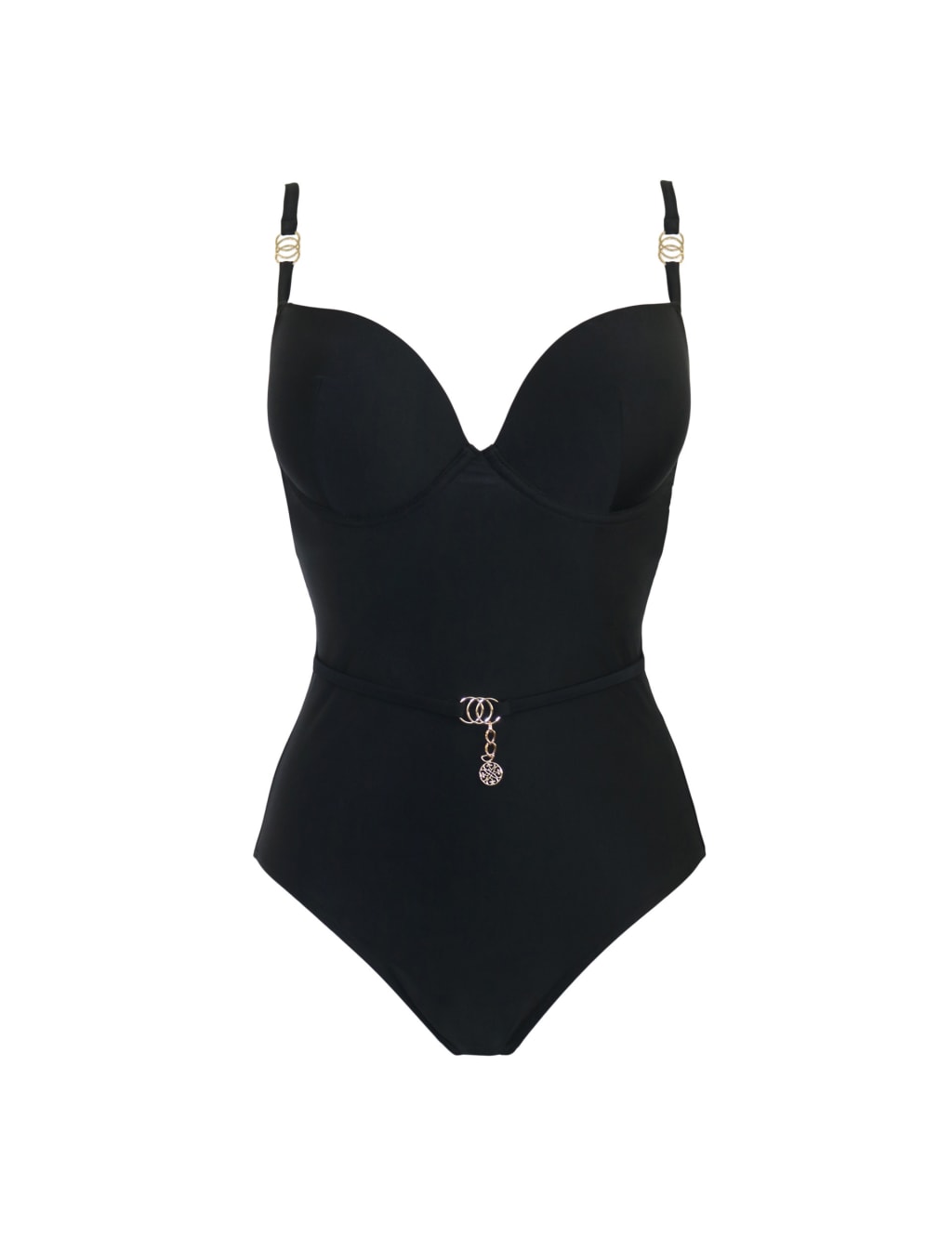 St Barts Wired Padded Plunge Swimsuit 2 of 6