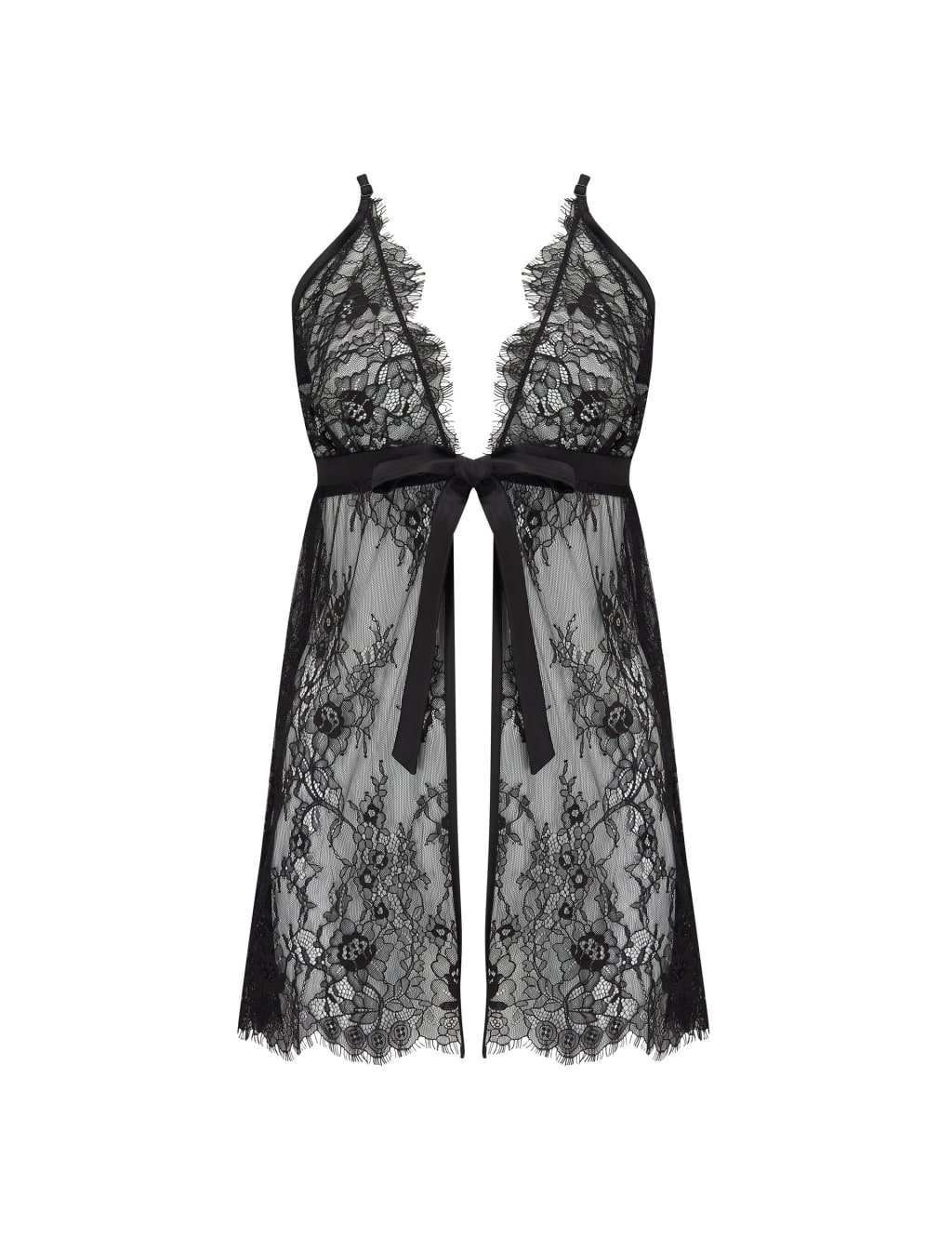 For Your Eyes Only Lace Babydoll Chemise 2 of 5
