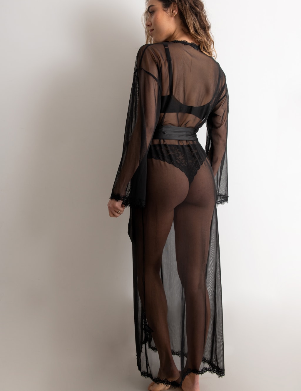 Boudoir Mesh Dressing Gown 3 of 5