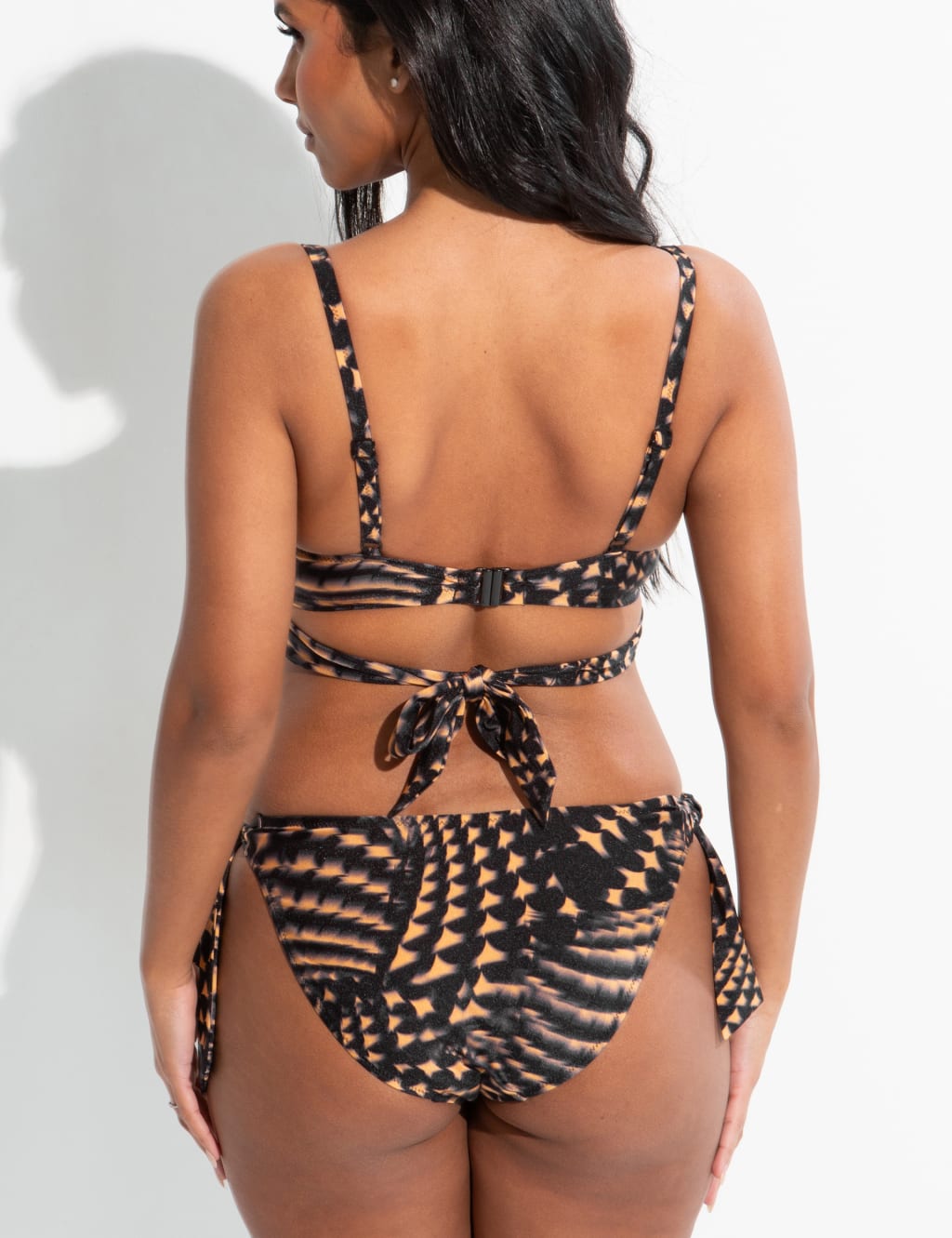 Portofino Printed High Leg Tie Side Bikini Bottoms 4 of 5