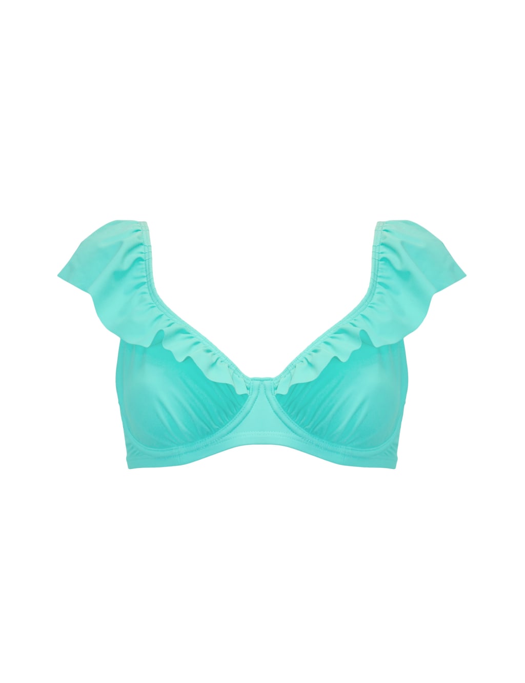 Bermuda Wired Frill Plunge Bikini Top 2 of 5