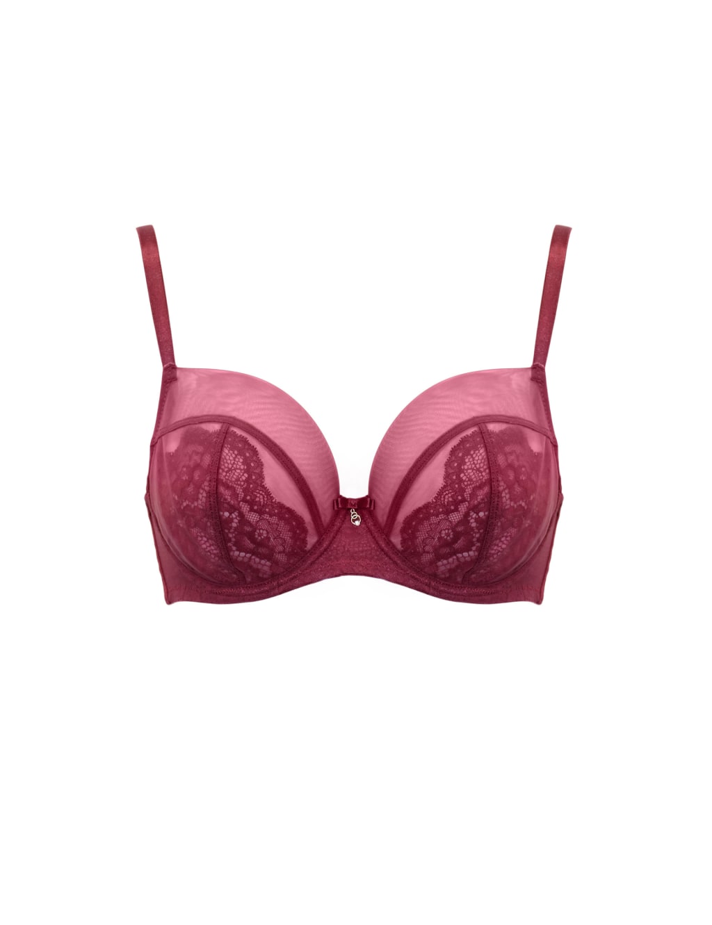 Milan Lace & Mesh Wired Full Cup Bra (D-H) 2 of 9