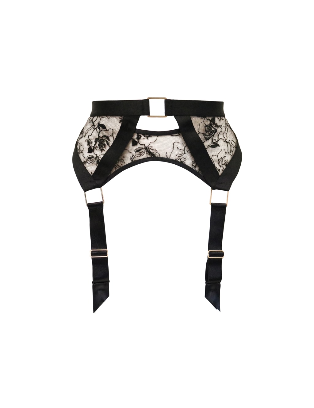 India Embroidered Mesh Suspender 2 of 5