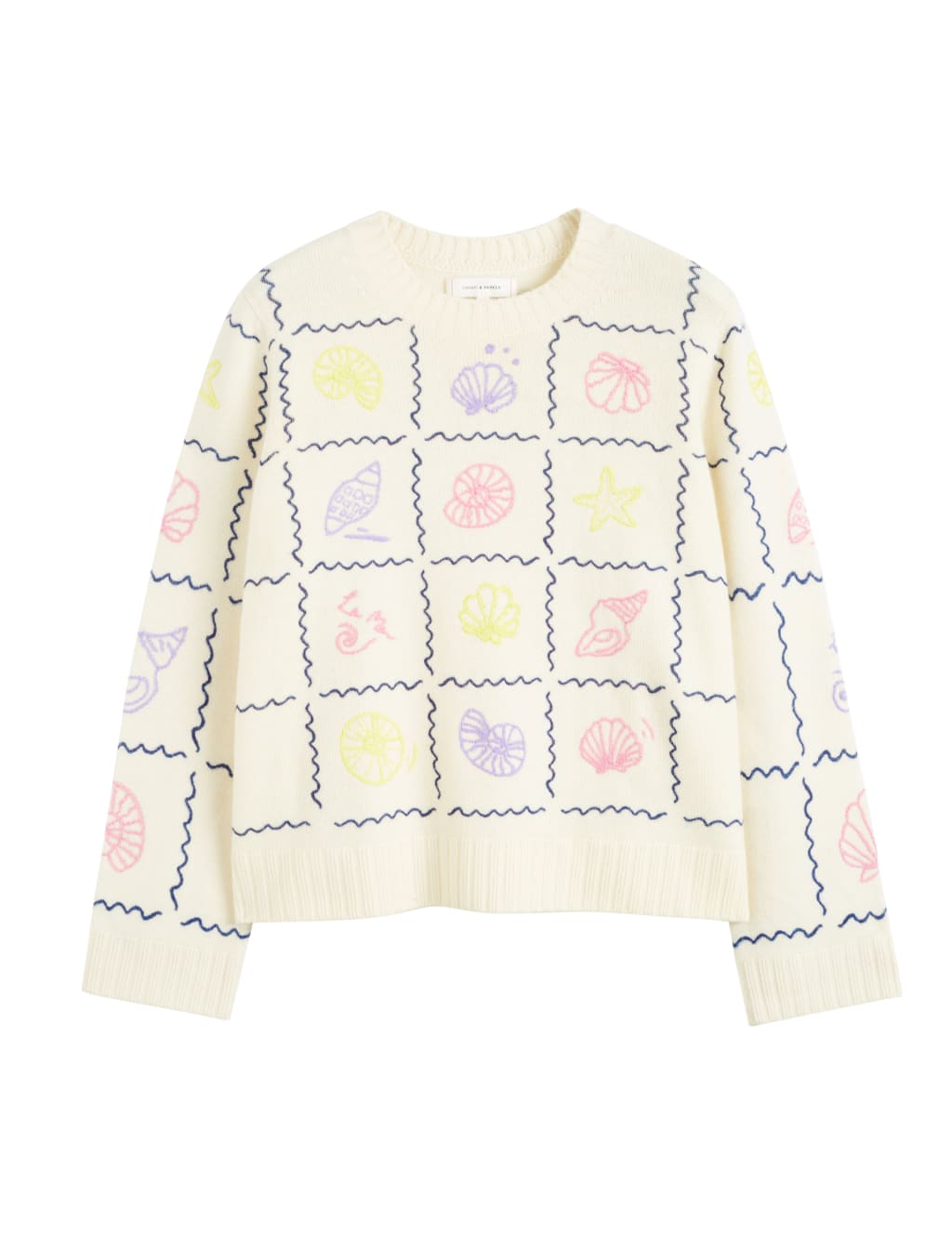 Cashmere Rich Embroidered Crew Neck Jumper 2 of 3