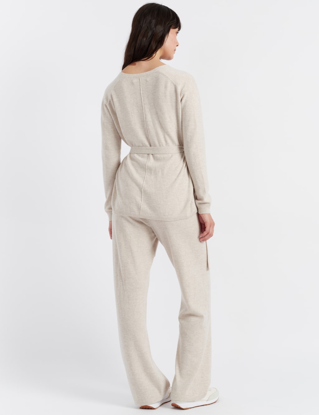 Wool Rich Wrap Cardigan with Cashmere 3 of 3