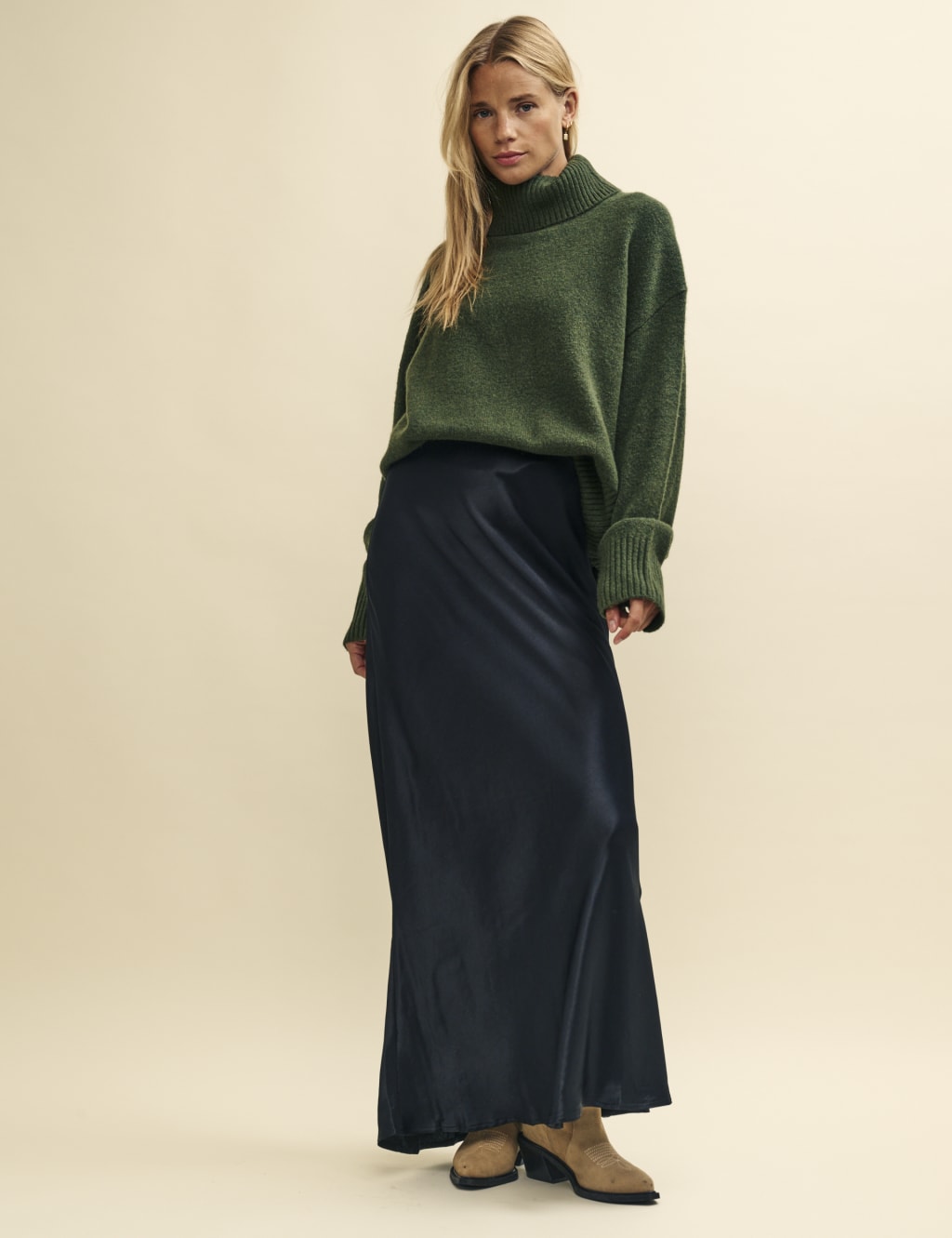 Midi Slip Skirt