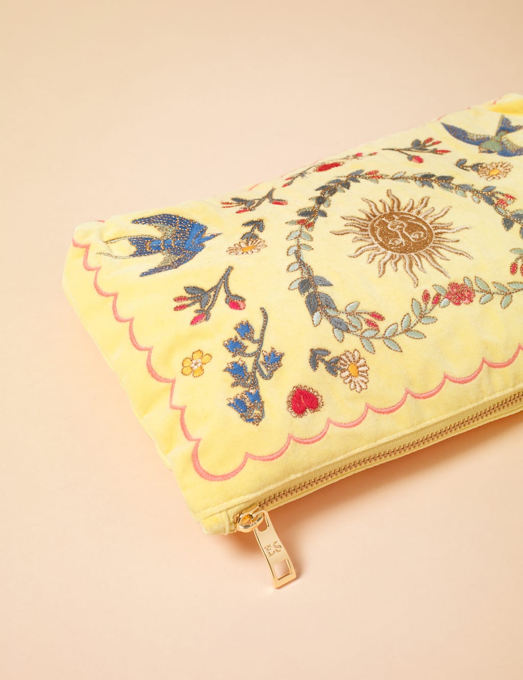 Pure Cotton Embroidered Pouch 2 of 3