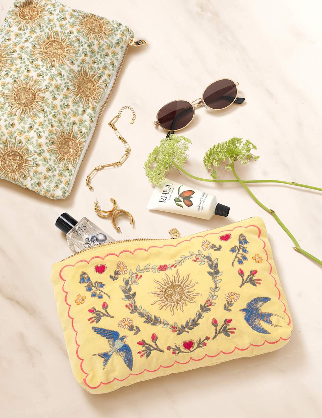 Pure Cotton Embroidered Pouch 3 of 3