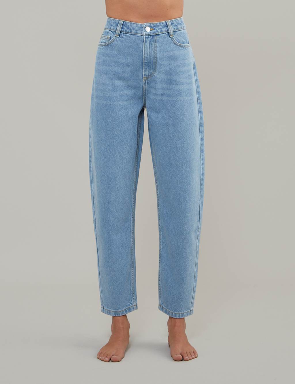 Pure Cotton Denim Barrel Jeans 1 of 5