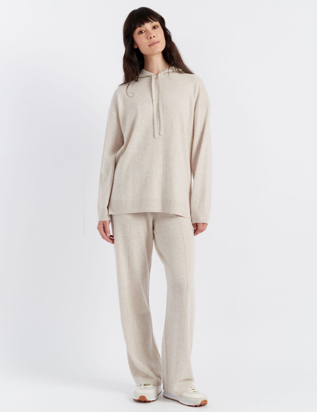 Wool Rich Relaxed Hoodie with Cashmere 1 of 2
