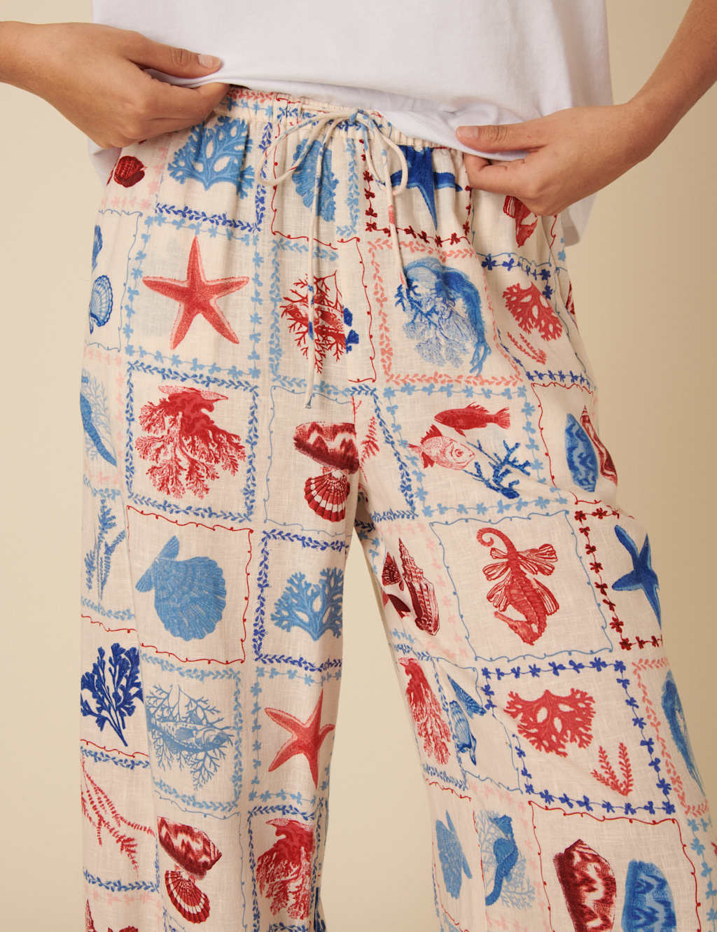 Lyocell Rich Relaxed Trousers with Linen 4 of 4