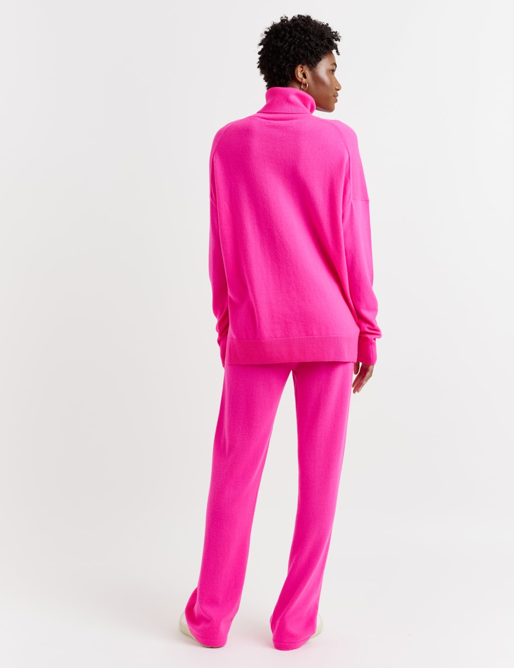 Wool Rich with Cashmere Roll Neck Relaxed Jumper 3 of 3