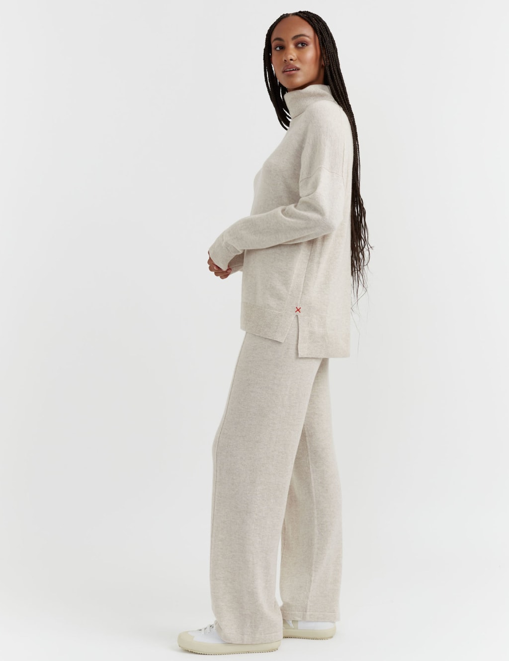 Wool Rich with Cashmere Roll Neck Relaxed Jumper 3 of 4