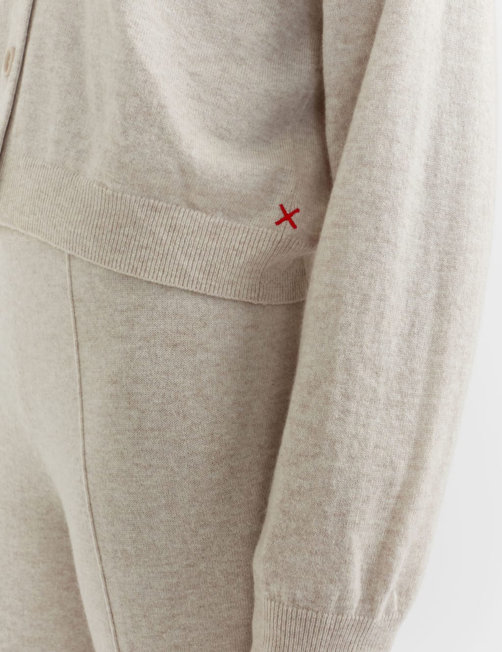 Wool Rich Cropped Cardigan with Cashmere 4 of 5