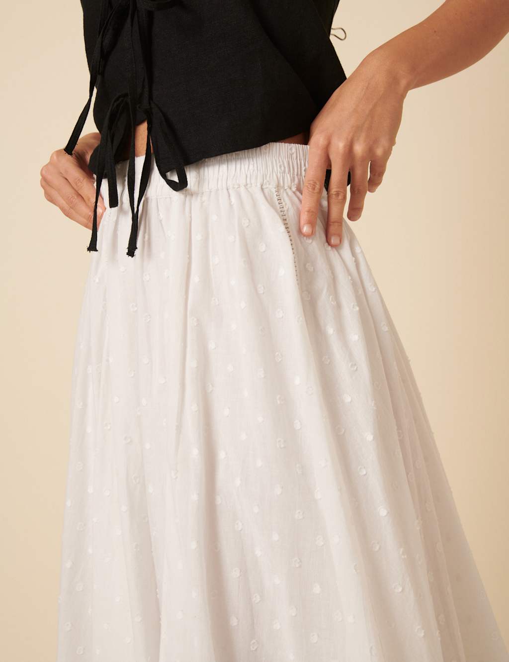 Pure Cotton Embroidered Maxi Circle Skirt 4 of 5