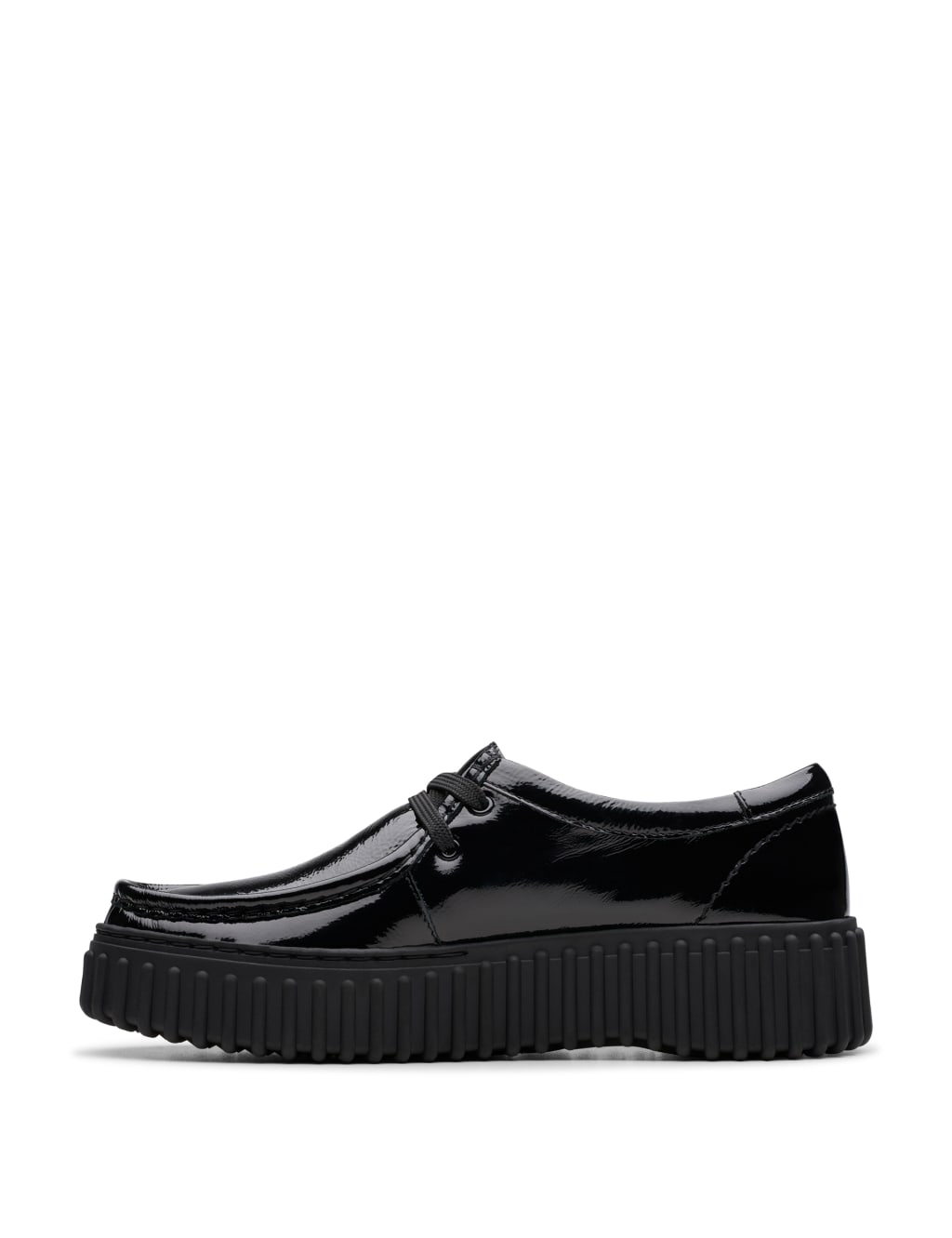 Leather Patent Flatform Loafers 3 of 7