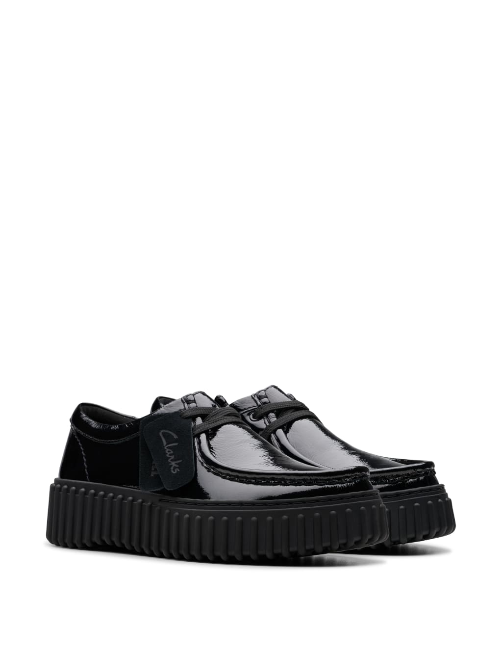 Leather Patent Flatform Loafers 5 of 7