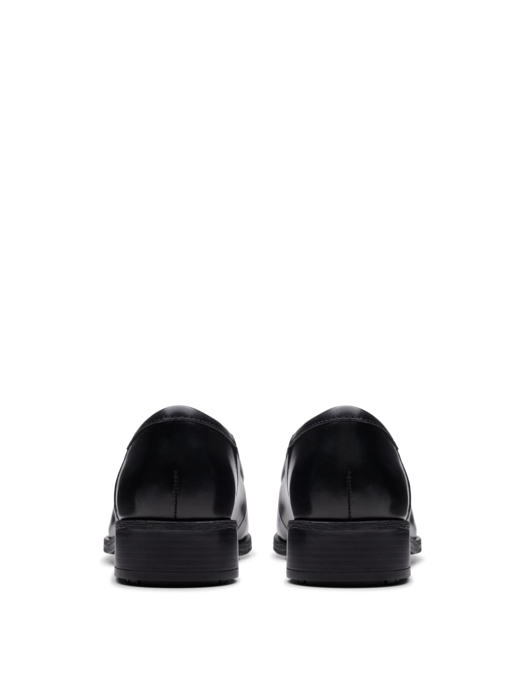 Leather Tassel Block Heel Loafers 6 of 7
