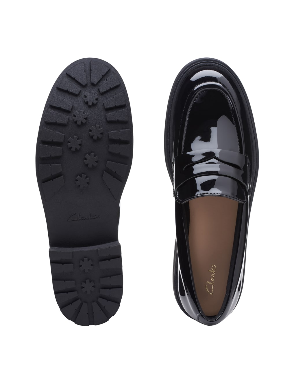 Black leather loafers womens wide fit clearance