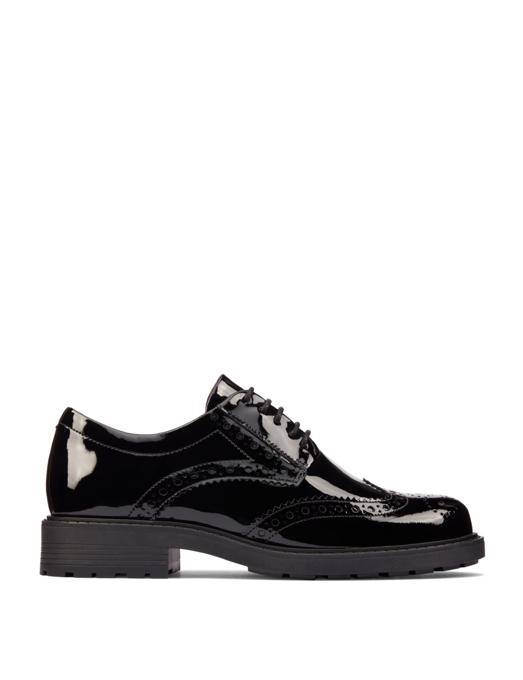 Clarks heeled brogues shop