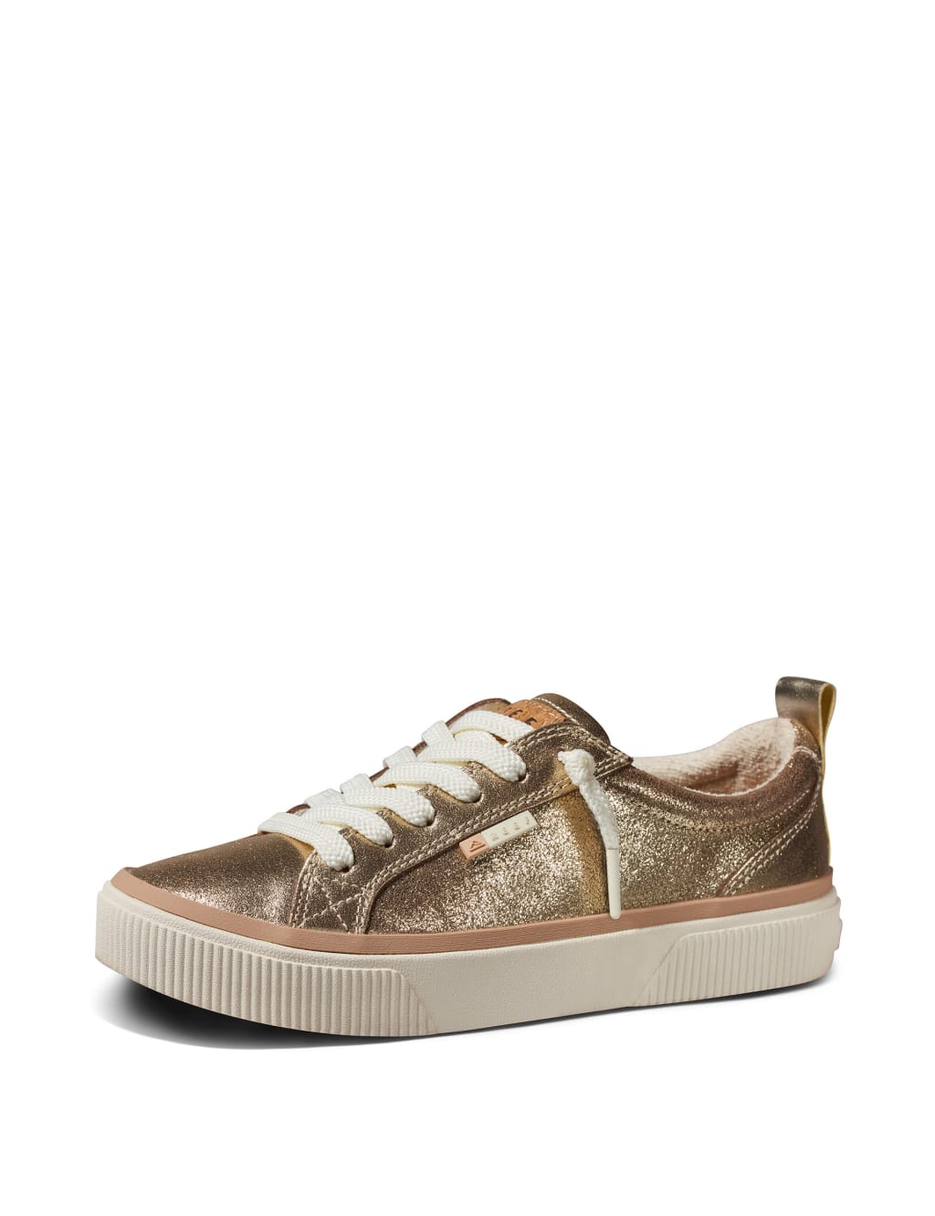 Lay Day Dawn Leather Metallic Trainers 4 of 10