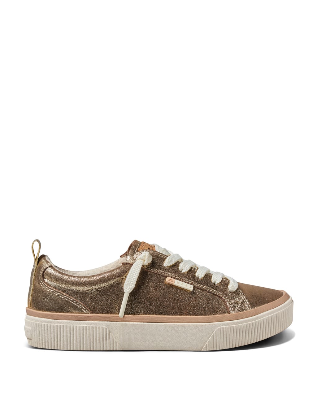 Lay Day Dawn Leather Metallic Trainers 2 of 10