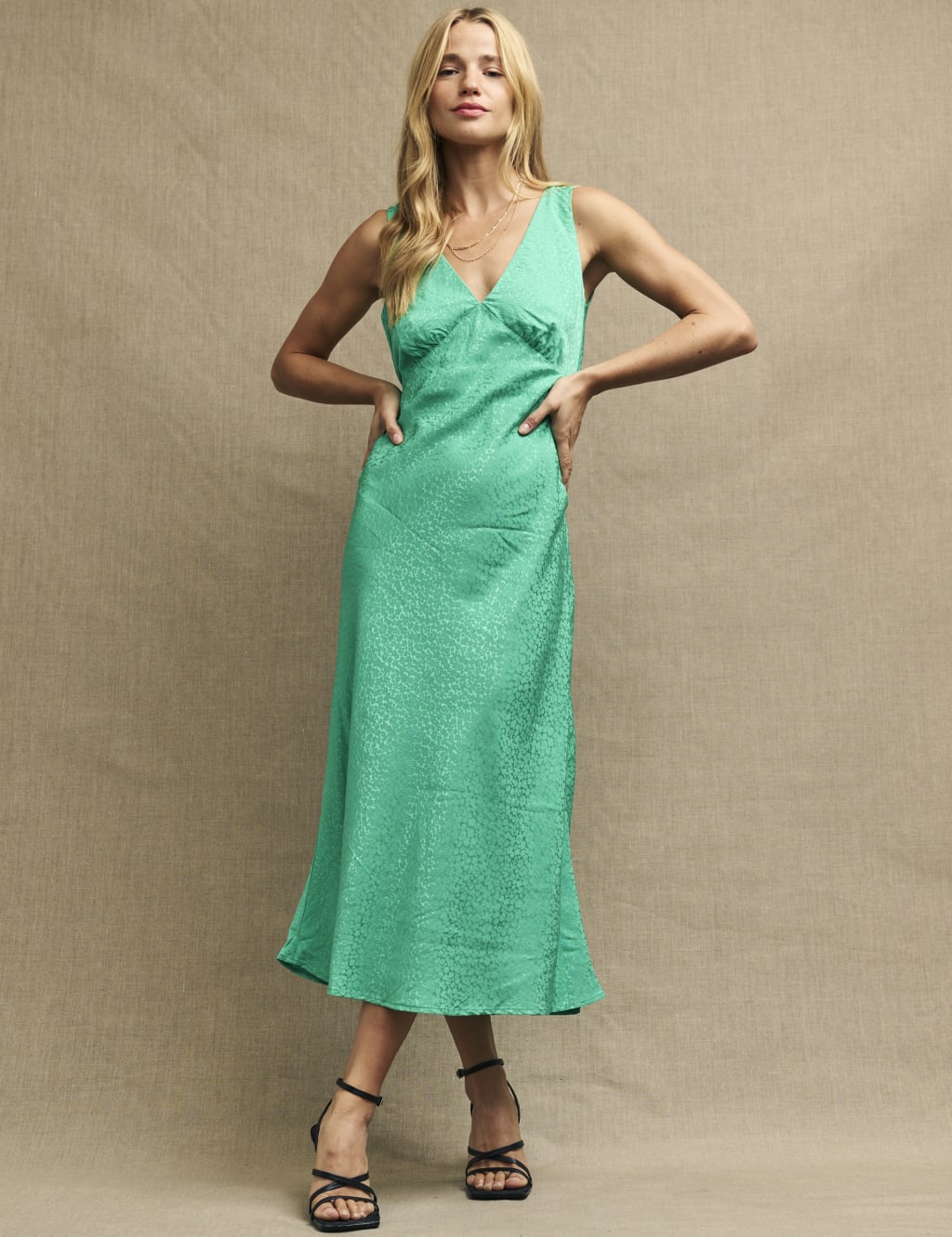 Midi slip dress satin new arrivals