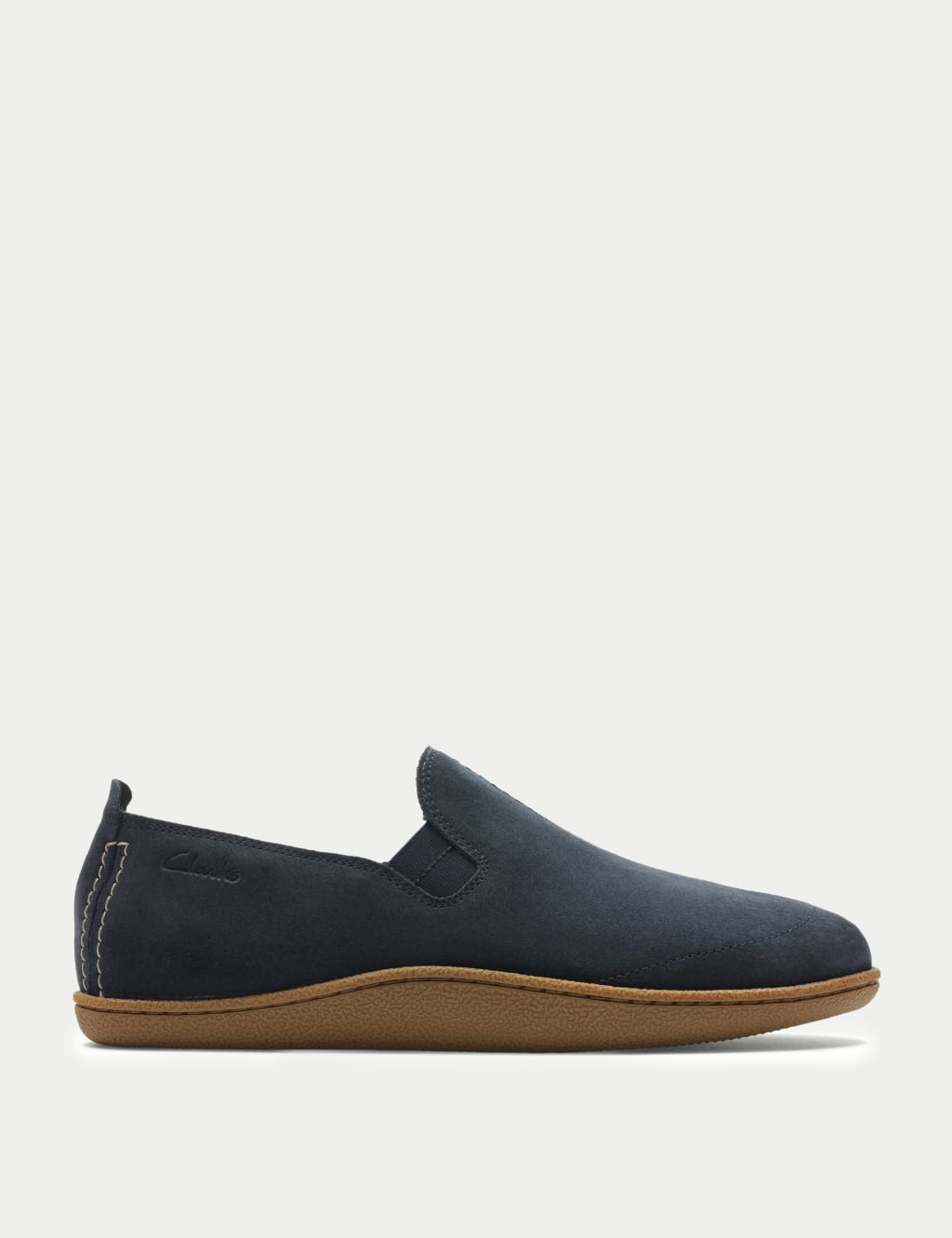 Suede Faux Fur Lined Moccasin Slippers 1 of 7