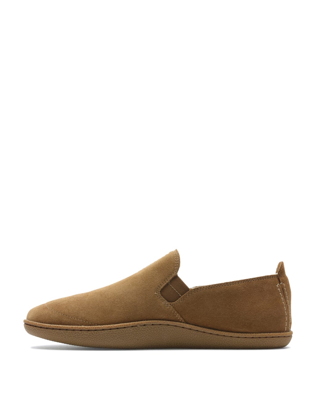 Suede Faux Fur Lined Moccasin Slippers 4 of 7