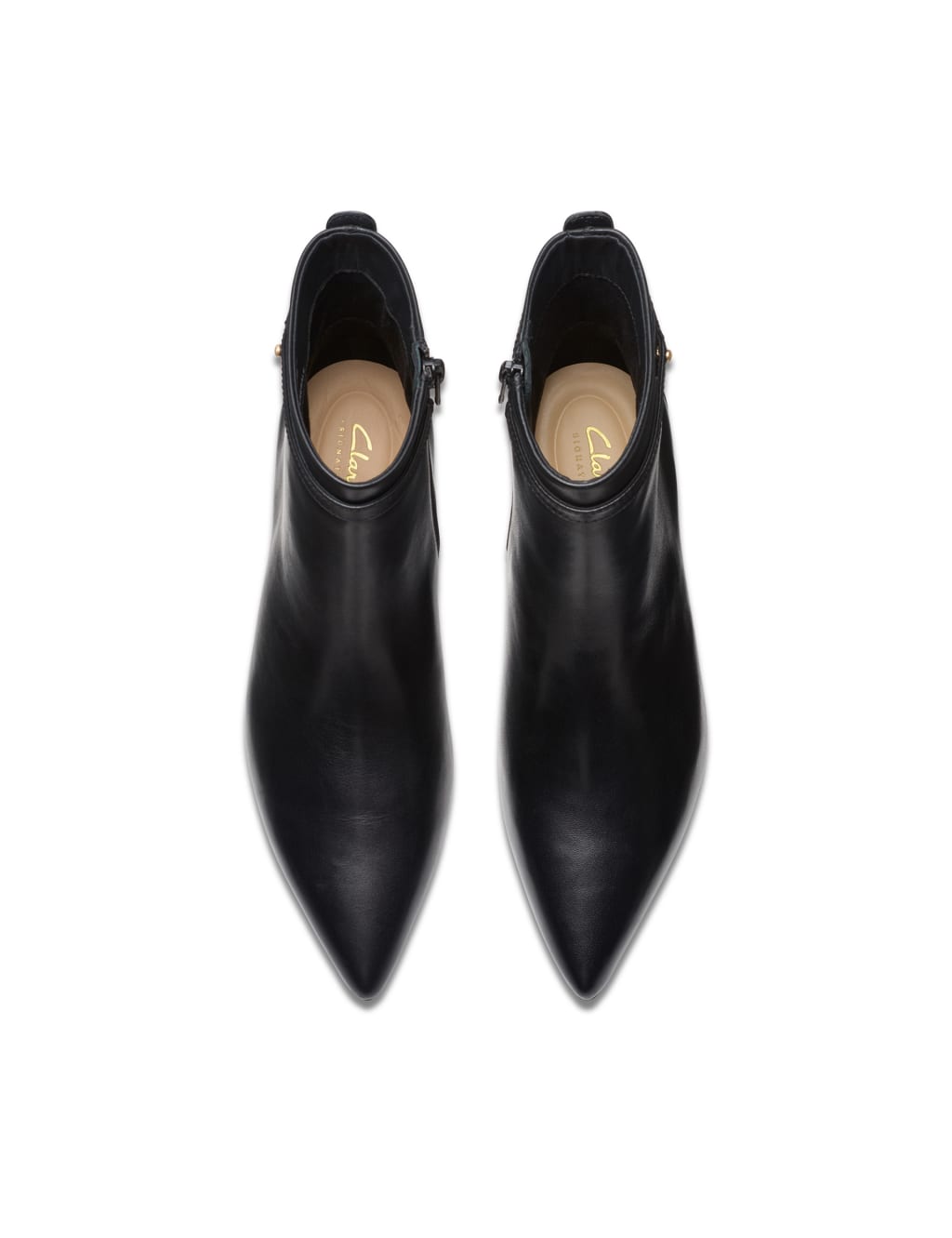 Clarks kitten heel boots cheap