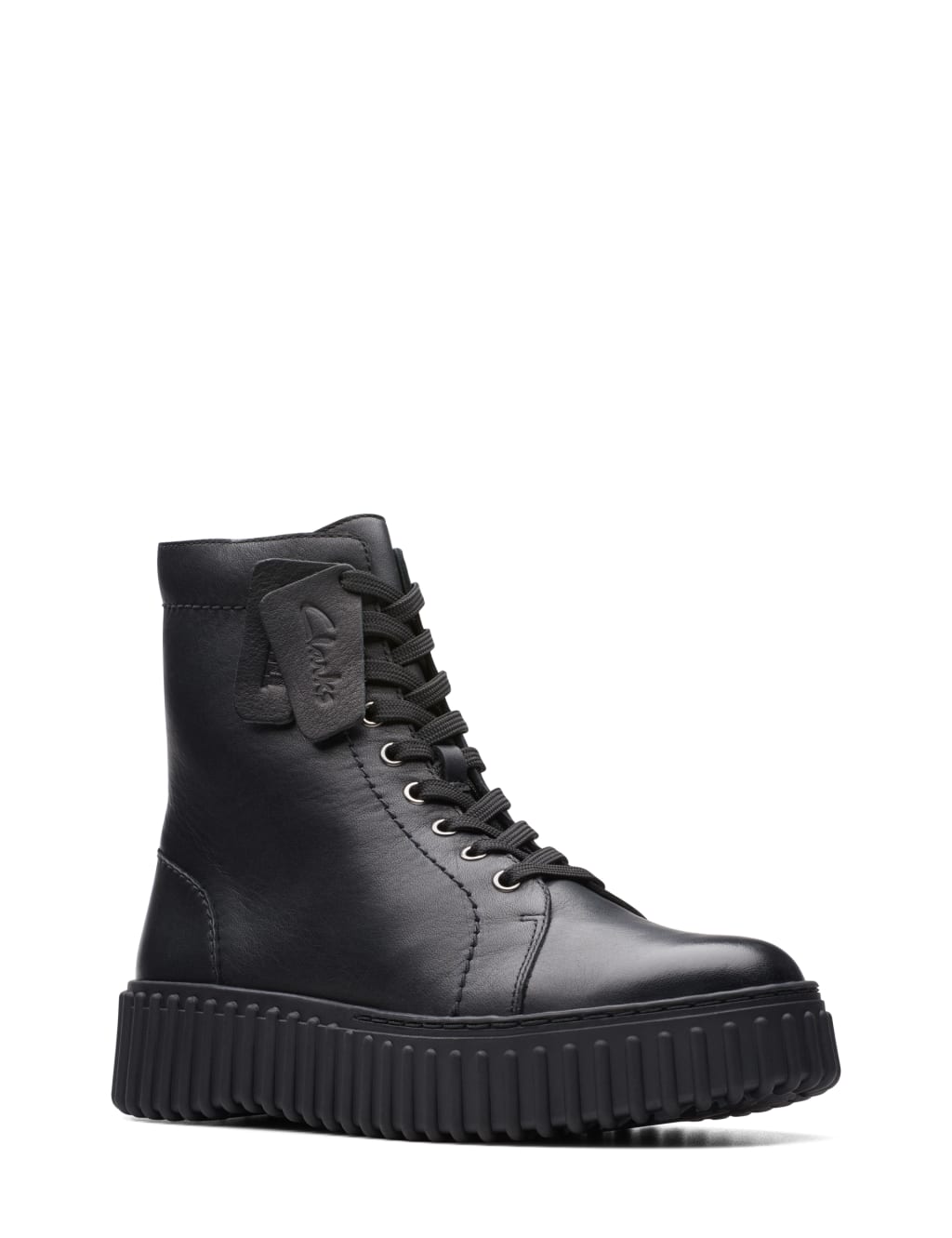 Leather Chunky Ankle Boots Clarks M S